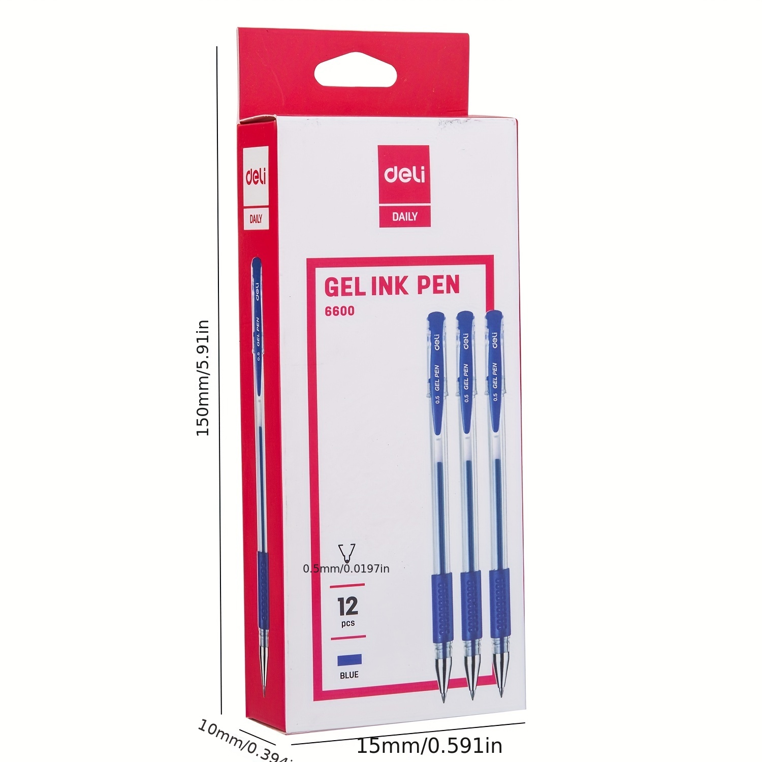 Soft Grip Gel Pen - 12 pc Set