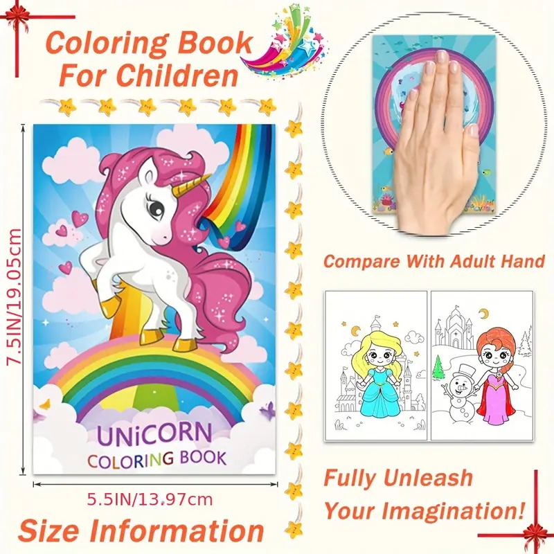 Bulk Coloring Books Small Coloring Books For 6 Pages12 Sides, Birthday  Party Favors Gifts Classroom Activity Supplies, Mini Coloring Books  Includes Unicorn, Mermaid, Princess - Temu