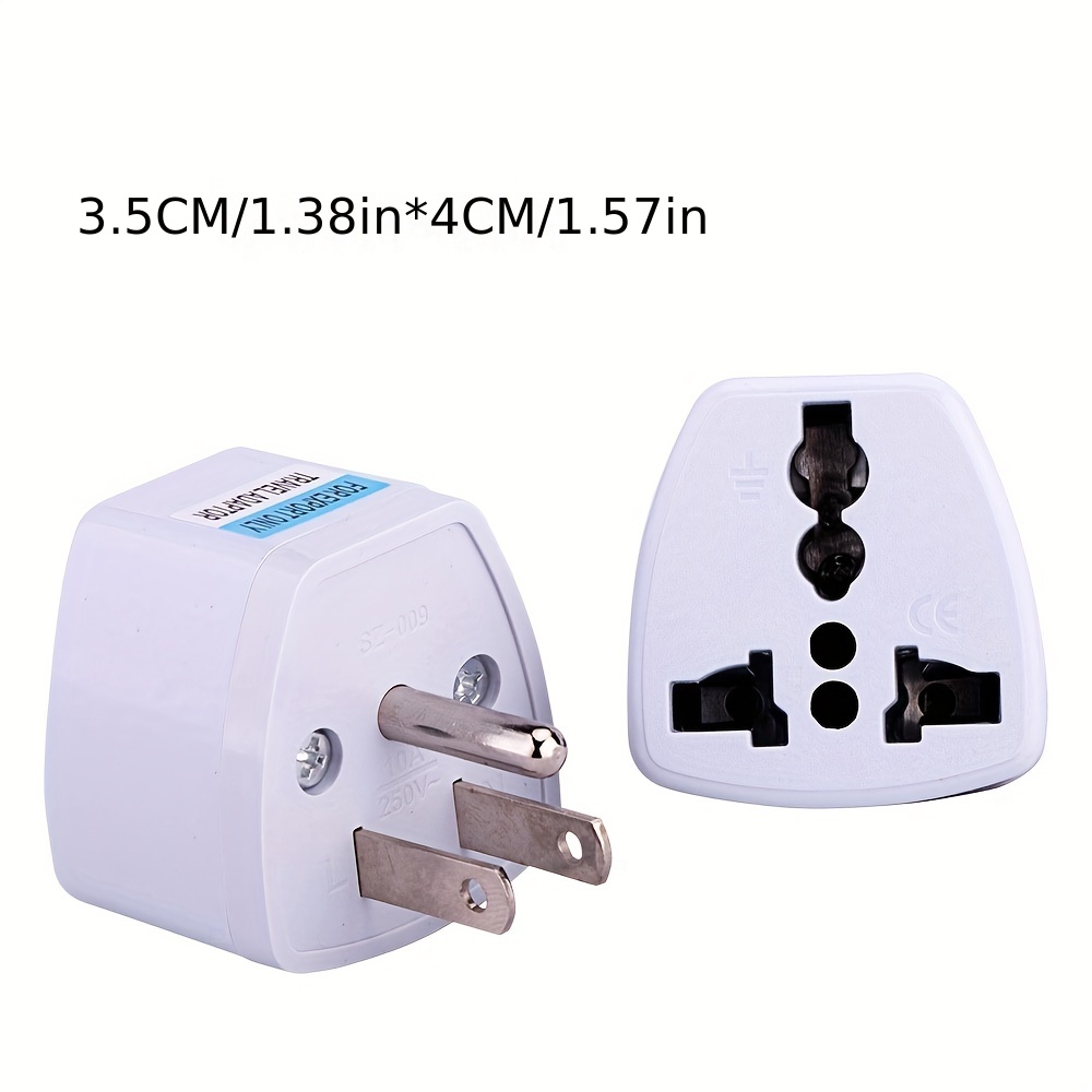 Europe to US Plug Adapter EU/UK/AU/in/CN/JP/Asia/Italy/Brazil to USA (Type  A & B) American Travel Adapter and Converter, Wall Outlet Power Charger