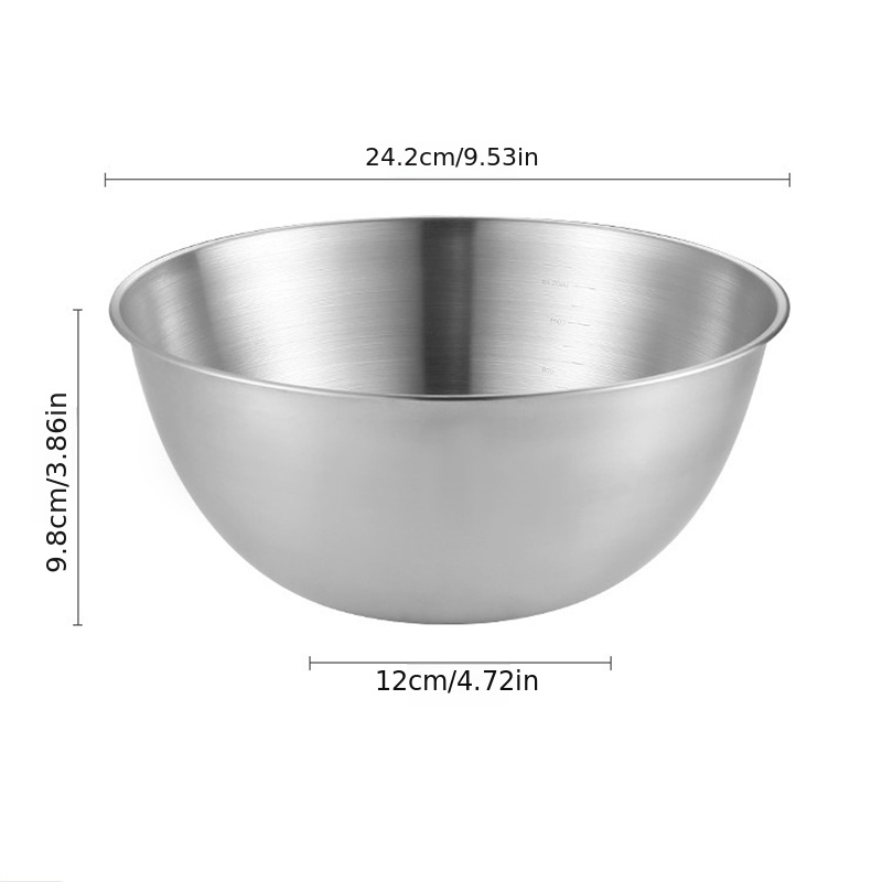 Mixing Bowls 3 Sizes Stainless Steel Salad Mixing Bowls - Temu Austria