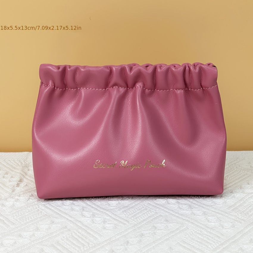 TEMU New Luxury Cosmetic Pouch, Travel Lipsticks Perfume Holder, Portable Toiletries Organizer Bag