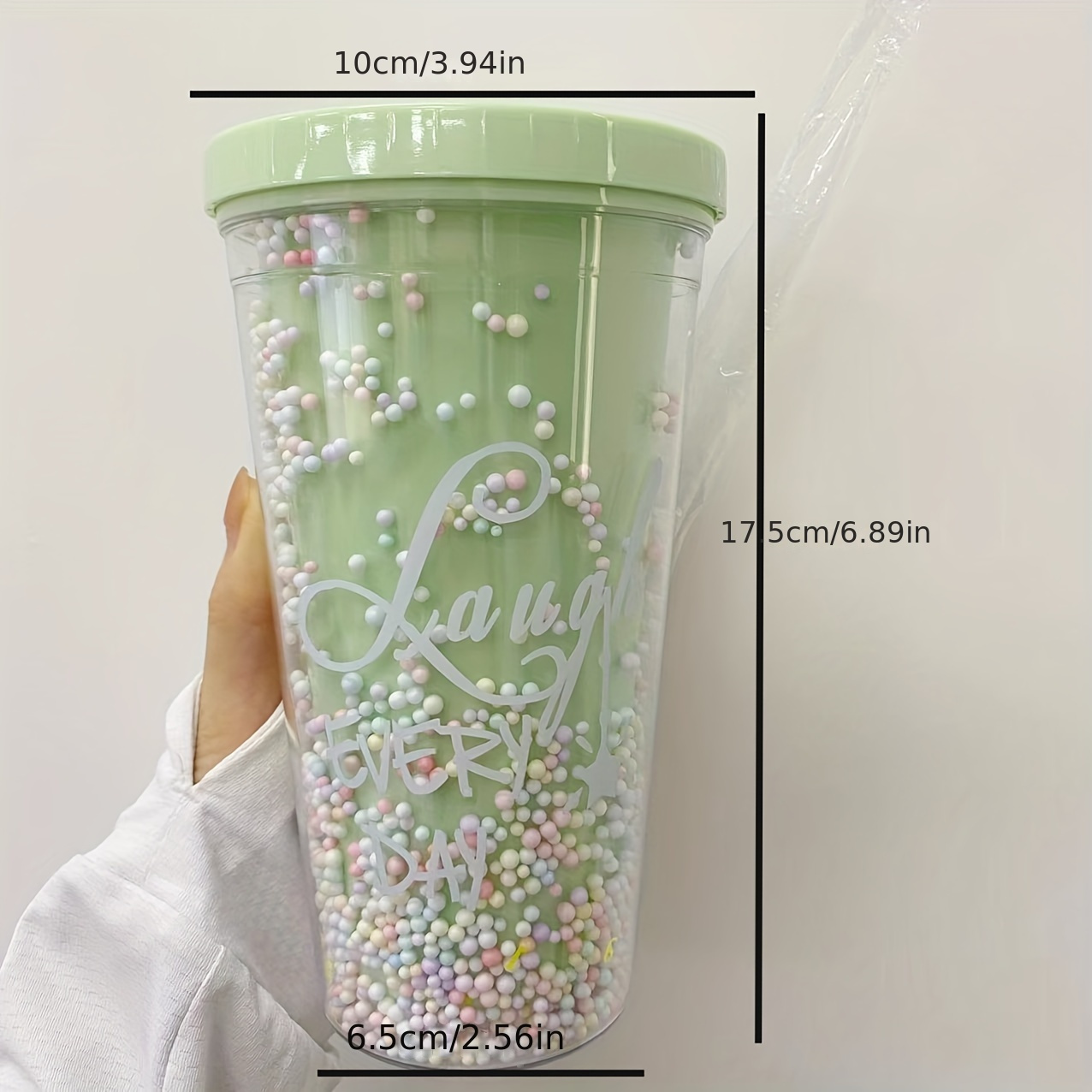 Color Changing Plastic Cup Large Capacity Straw Cup For - Temu