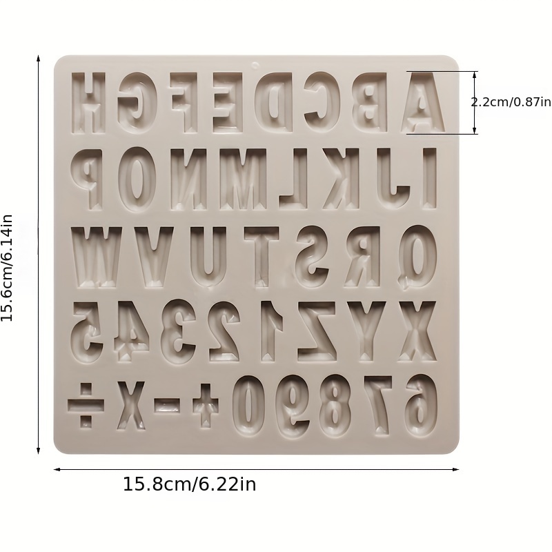 Number Silicone Mold Abc Letter Mold 123 Number - Temu