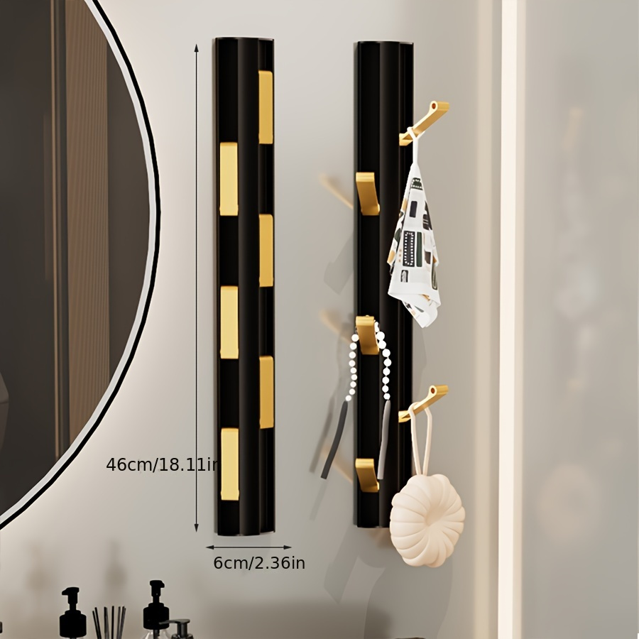 Creative Invisible Hooks, Punch-type Wall-mounted Clothes Hook Rack