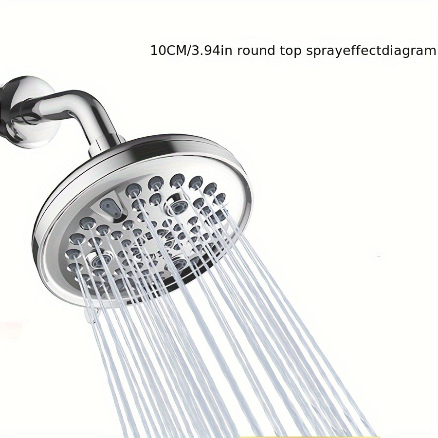 1 Ensemble De Douche En Acier Inoxydable Dans Le Tuyau Mural, Bras