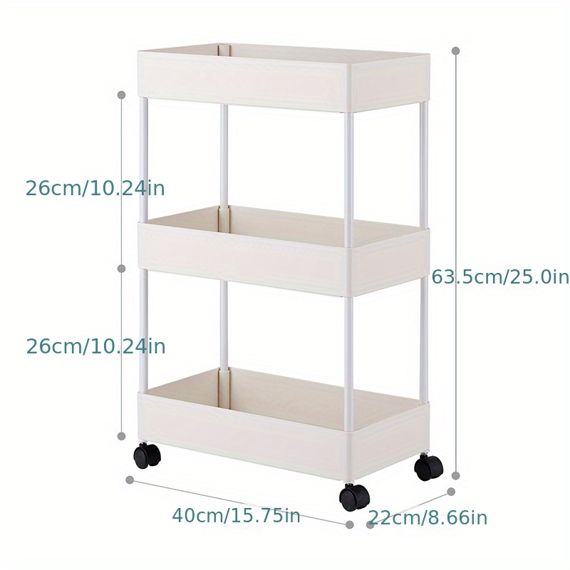 1pc Carrello Mobile Da Bagno Con Ruote, Armadietto Sottile, Porta  Asciugamani Da Toeletta, Carrello Per Snack Da Soggiorno, Scaffale Per  Fiori Da Balcone Per Camera Da Letto, Scaffale Per Frutta E Verdura 