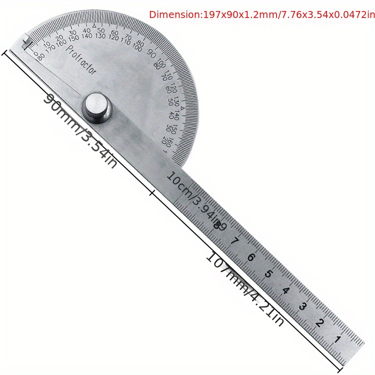 1pc Goniometro Regolabile A 180 Gradi Calibro Angolare In - Temu Italy