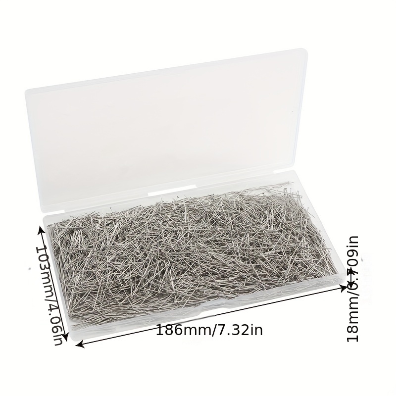 4000 Pieces Head Pins Fine Stainless Steel Pin Dressmaker Pins Fine Satin  Pin