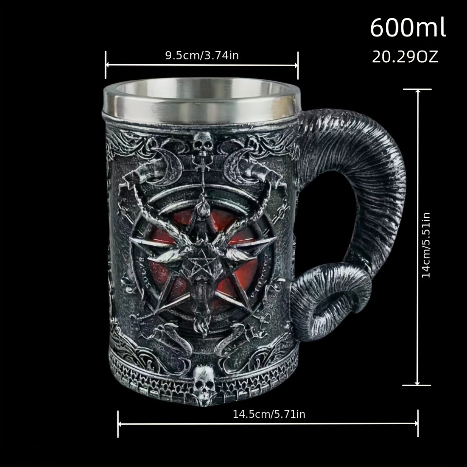 Dark Mug Satanism Occult Sabbatic Goat Wine Goblet Drink - Temu - インテリア小物