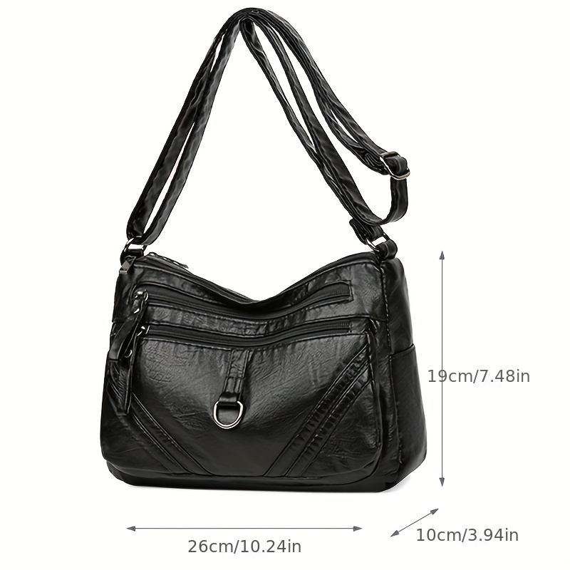 Women Fashion Shoulder Bag Solid Pattern Button Closure Handbags  Multipurpose Crossbody Bag Purse Young Ladies Daily Pouch Bag-Daerzy :  : Shoes & Handbags