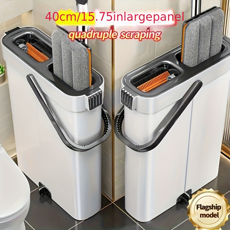 TEMU - Mop And Set, 2024 New , -free Washing, , Polypropylene , For Bedroom/// , , Plastic And Stainless Steel, No