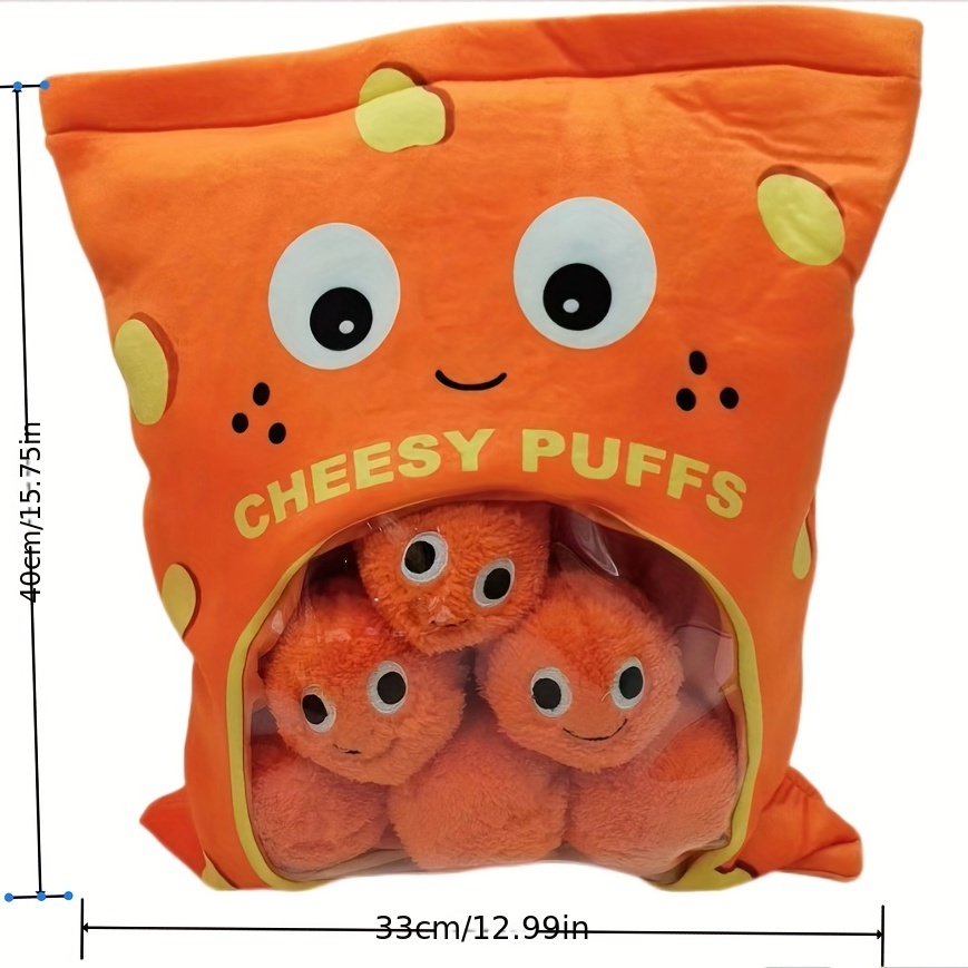 Plush Toy Snack Set Plush Pillow Throw Pillow Removable - Temu