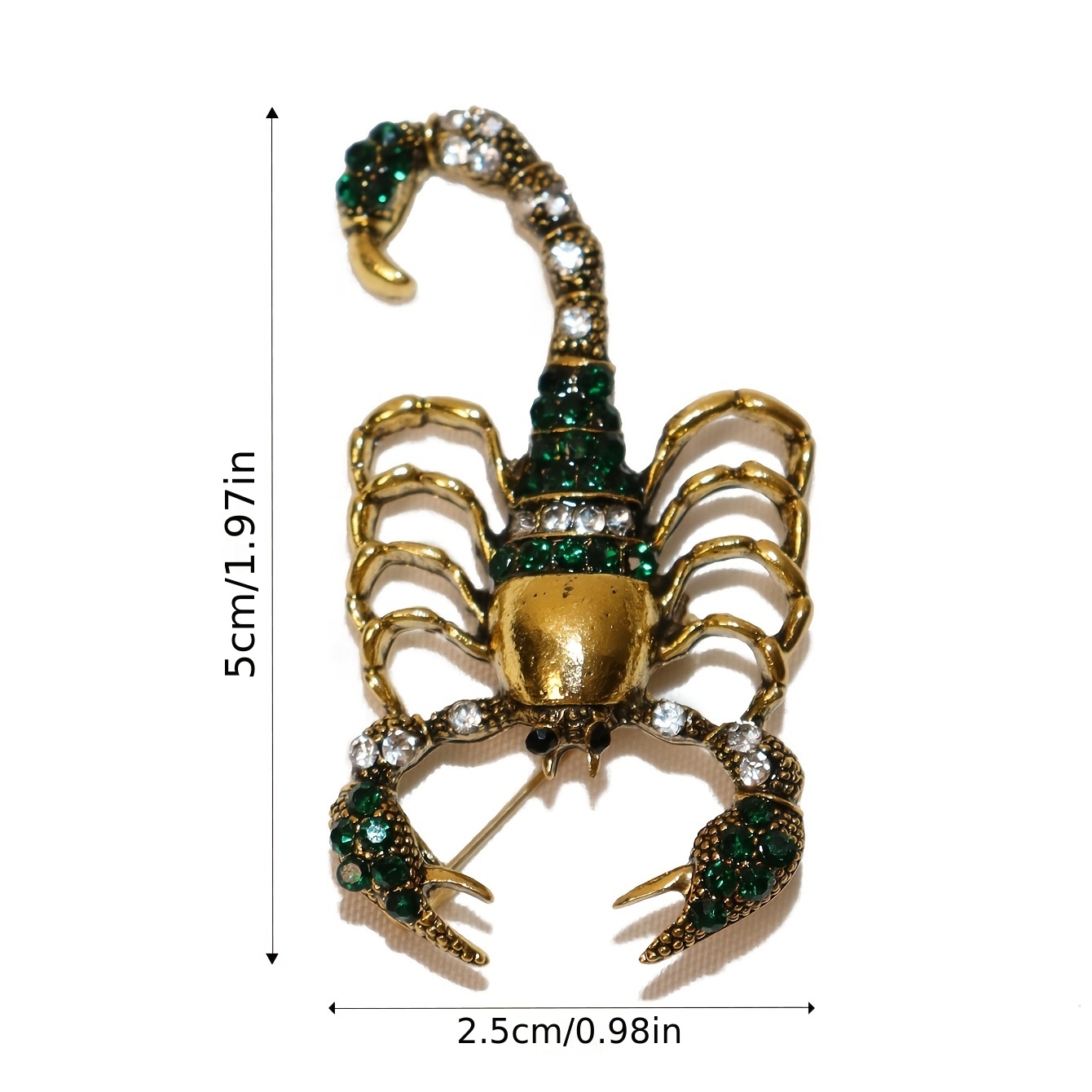 Inlaid Shiny Rhinestone Mantis Shape Alloy Brooch Vintage - Temu