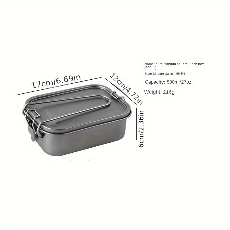 800ml Lunch Box Folding Steaming Rack Combo Set