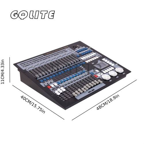 Professional Black Grand Console DMX & Dmx512 - 1024 Channel, Aluminum Alloy, Built-In Graphic Trajectory Generator, LCD Backlight, For Live Concerts, DJ Clubs & KTV Shows LED Par Light Moving Console DJ Equipment