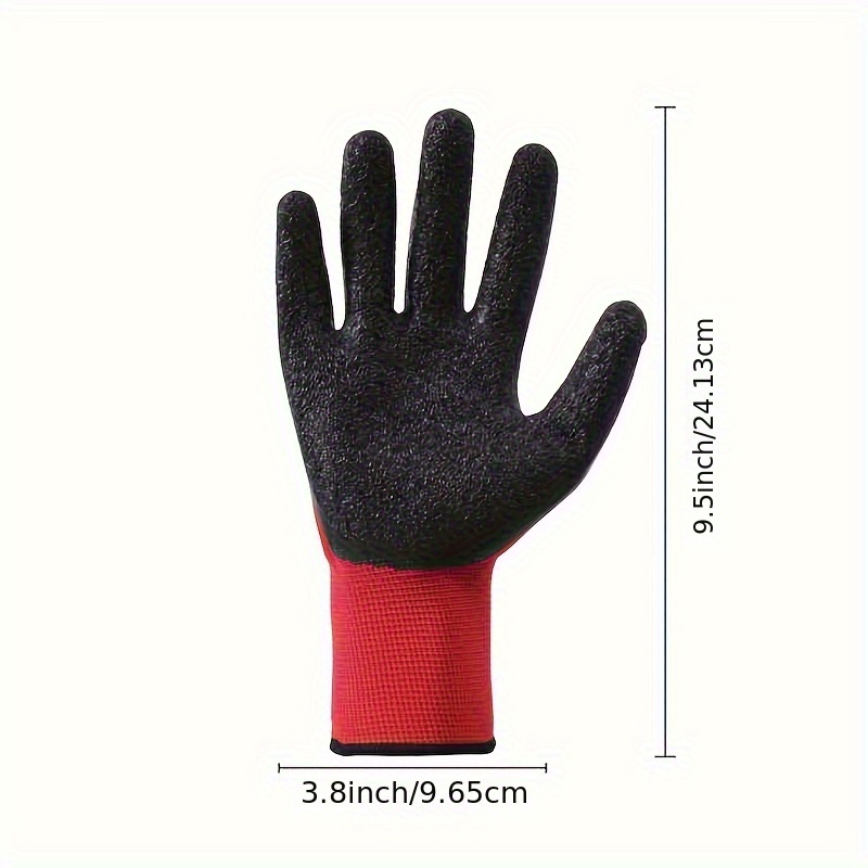 1/6/12 Pairs, Hand Coated Safety Work Gloves For Men Women General Multi  Use Construction Warehouse Gardening Assembly Landscaping