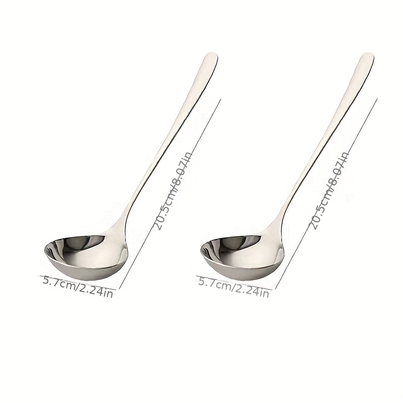 Stainless Steel Thickened Spoon - Creative Long Handle Design For Hot Pot  Soup Ladle - Essential Kitchen Tool For Restaurants - Temu