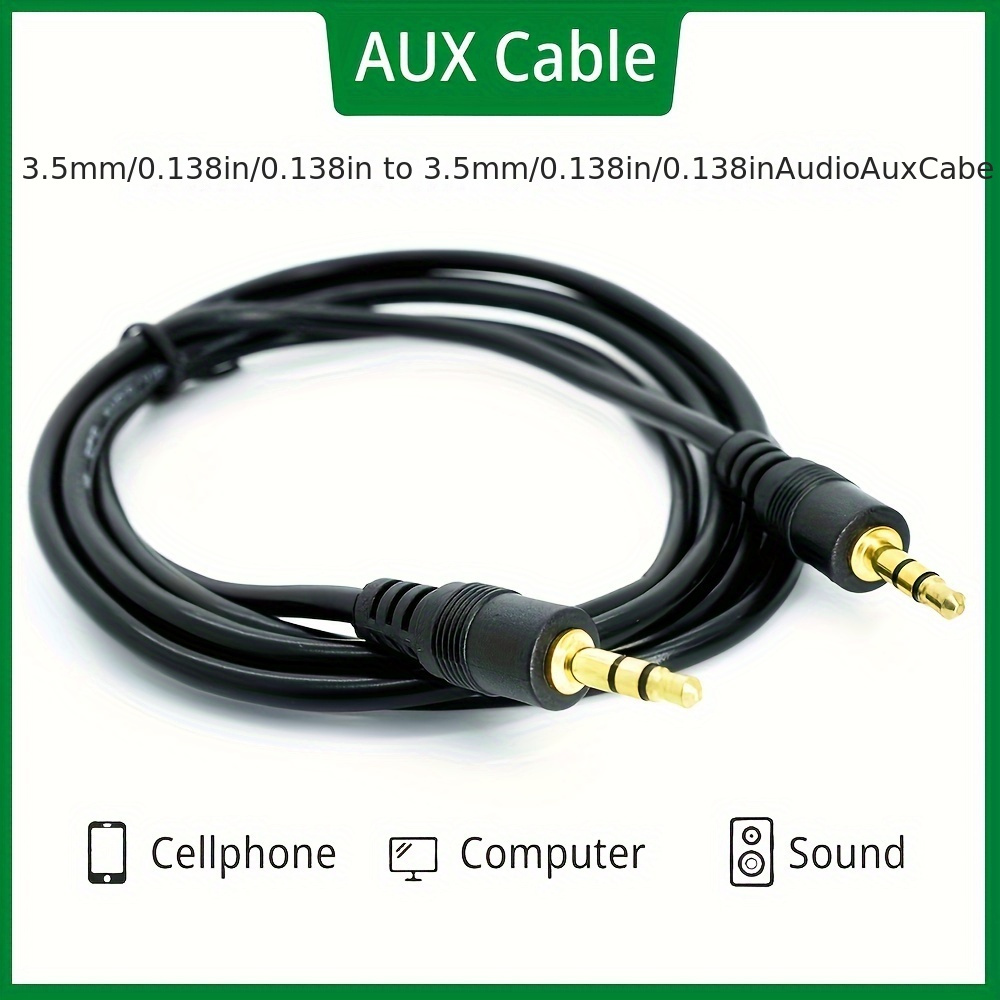 Cable de audio auxiliar USB C a jack de 0.138 in para altavoz estereo de  coche