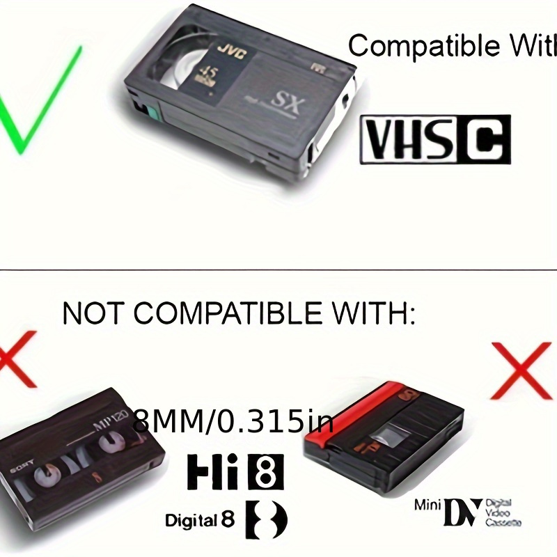 Original Vintage Vhs c Tape Adapter Convert Vhs Tapes To Vhs - Temu
