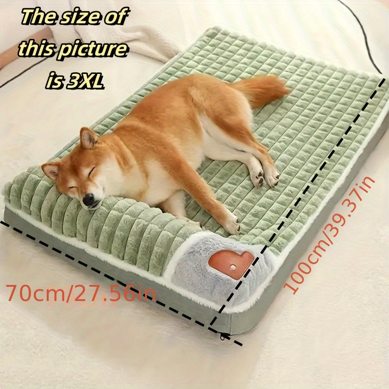 

1pc All-season Dog Mattress, With Removable Washable Floor Mat Non-slip Bottom Comfortable Pet Bed Dog Mat Cat Mattress - Soft Spine Protection For Pets