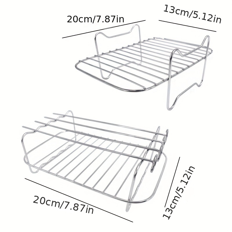 Stainless Steel Grid Air Fryer  Stainless Steel Air Fryer Rack