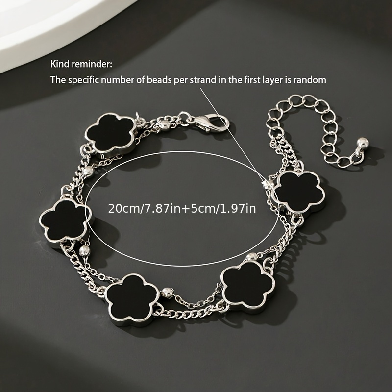 pulseira masculina e estilosa com pingente de para uso diário - presente de aniversário, número aleatório de contas detalhes 1