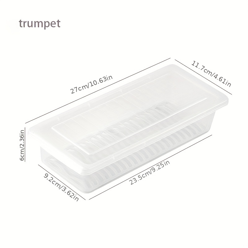 1pc Fridge Freezer Drainage Prolonged Freshness Container, Anti-Bacterial  Sealable Fish Box For Kitchen Storage Of Rice, Condiment And Nuts; Four- Compartment Кitchen Food Container With Sealed Lid For Refrigerators,  Suitable For Fruits, Vegetables