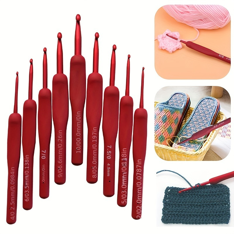 Crochet Hooks Set Aluminum Handle Knitting Needles - Temu