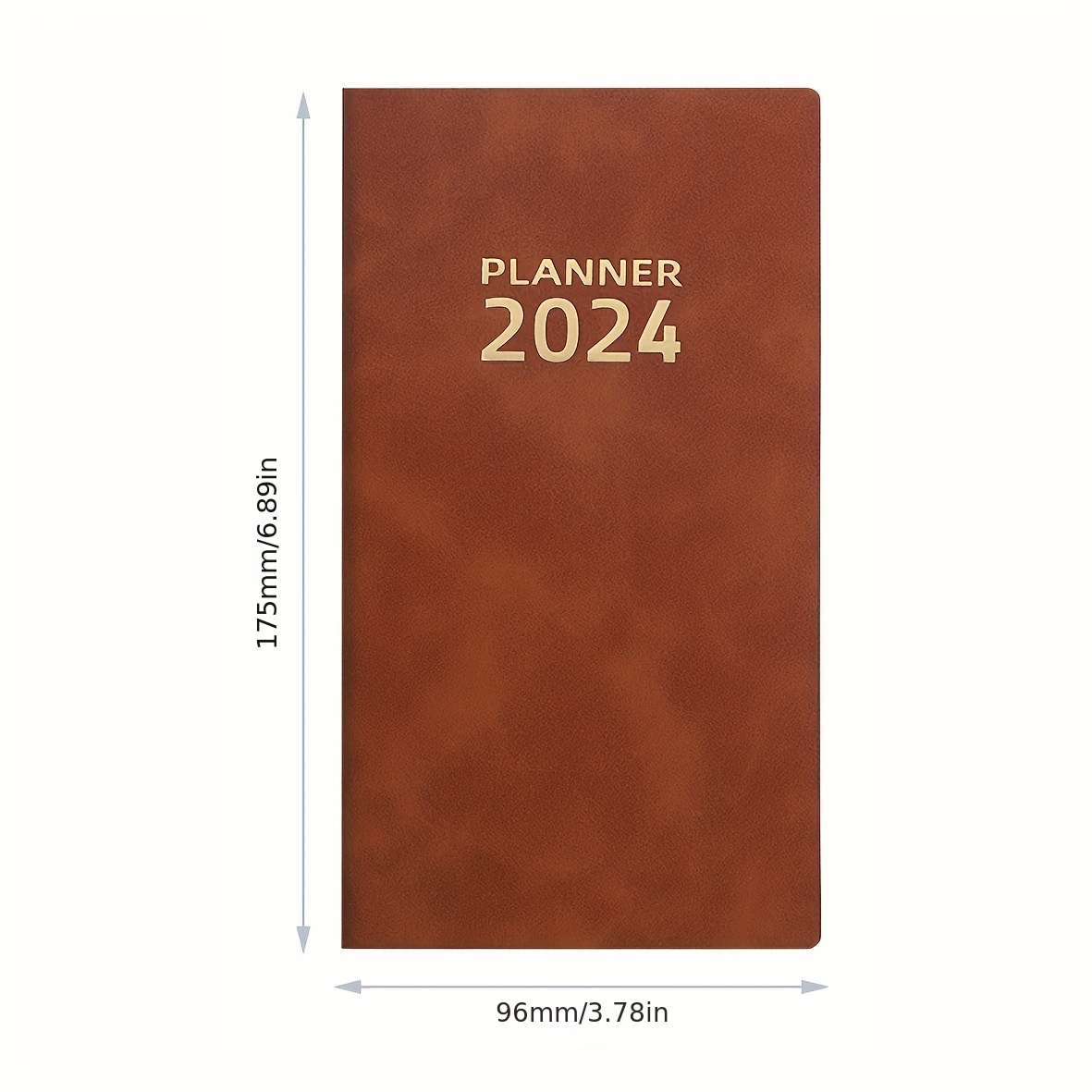 Agenda 2024 Journalier A4: Planificateur Journalier 365 Jours ,Une