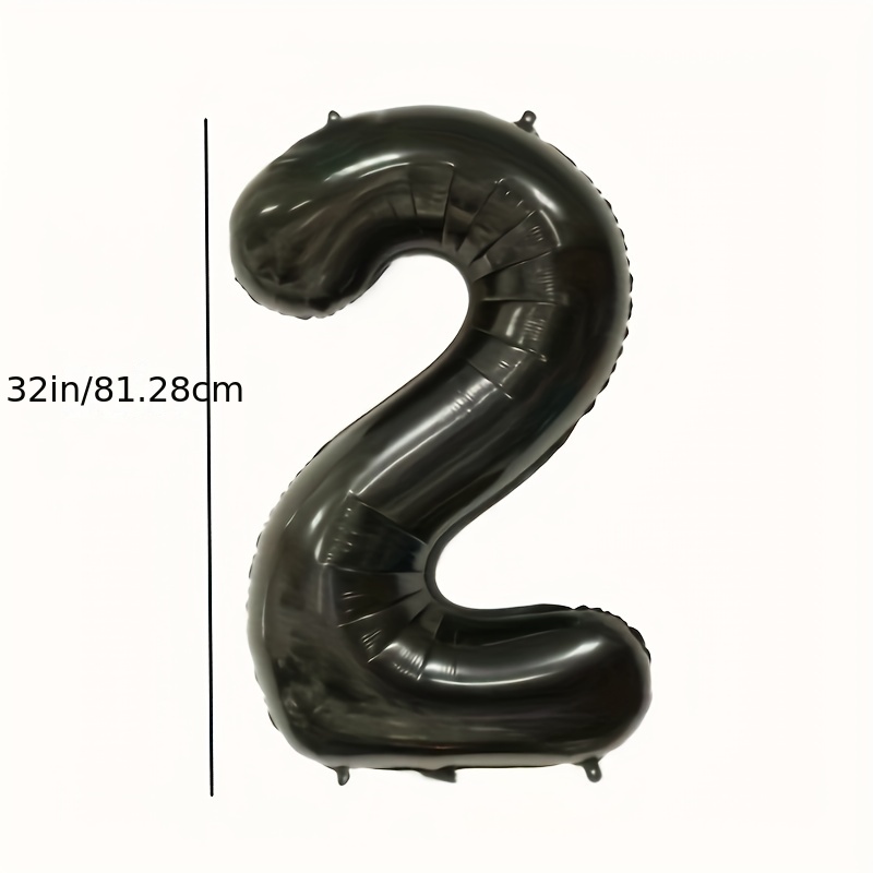 81.28 Cm Ballon Noir 2024 Décoration Du Nouvel An Fête