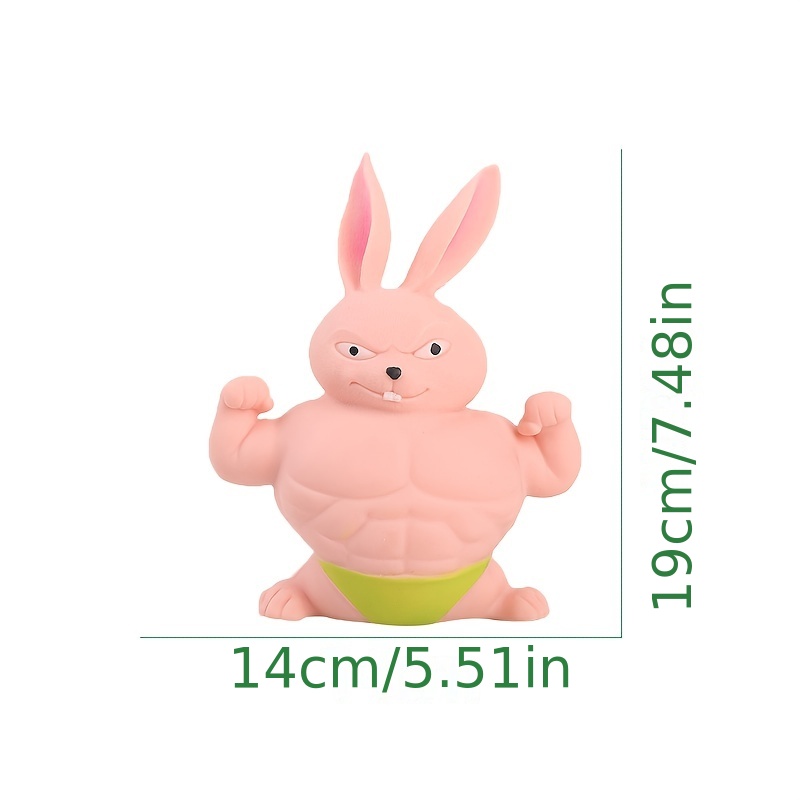 Creative Cartoon Violent Muscle Rabbit Decompressing Vent - Temu