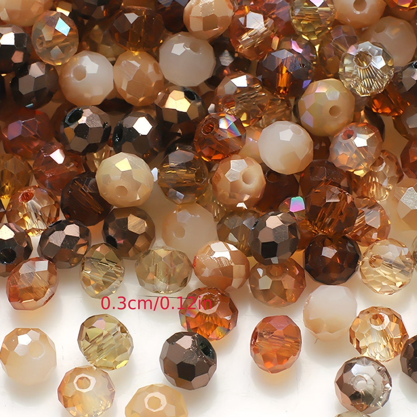 Flat Bead Color Crystal Glass Bead Diy Jewelry Accessories - Temu