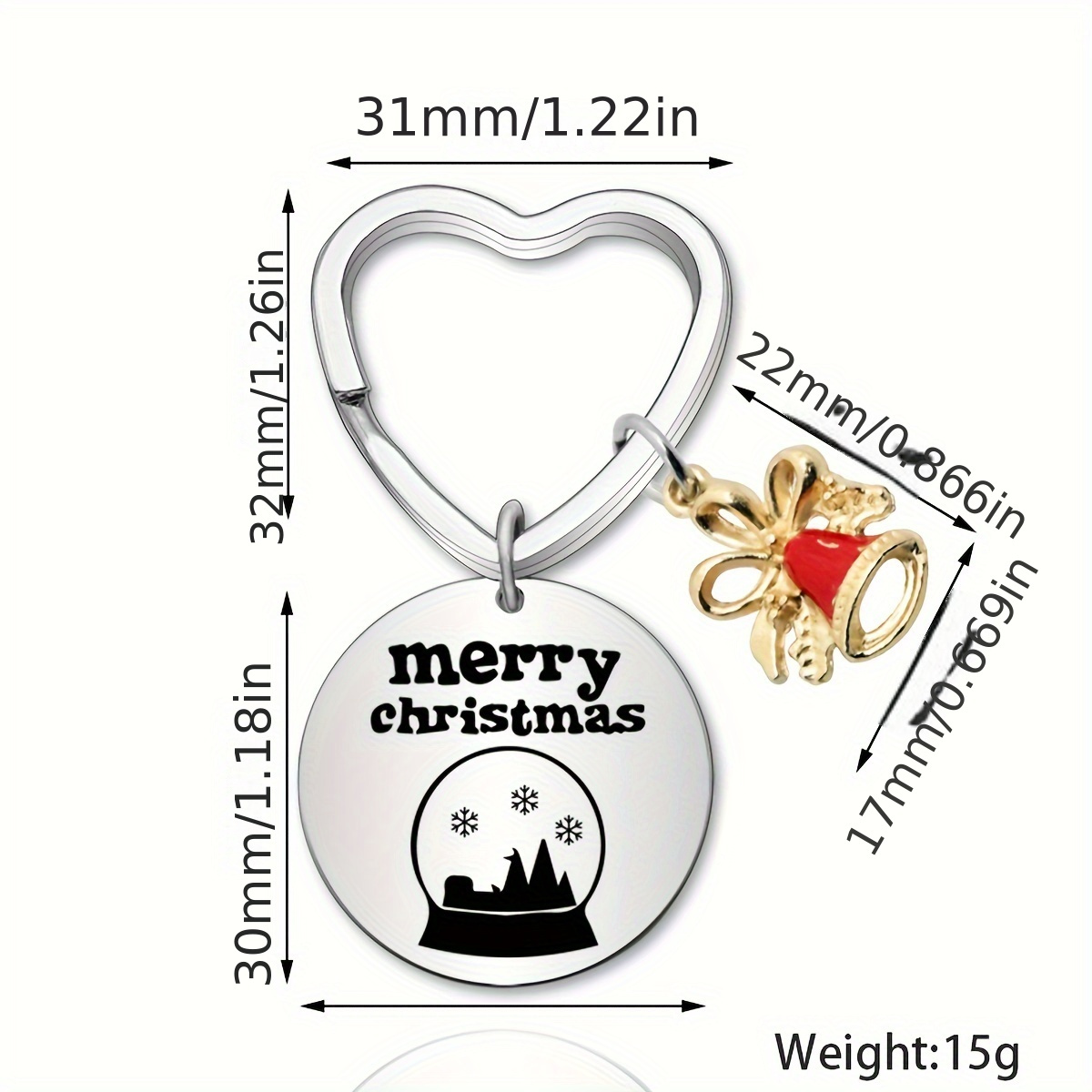 Stainless Steel Keychain Christmas Present Funny Gifts Party - Temu