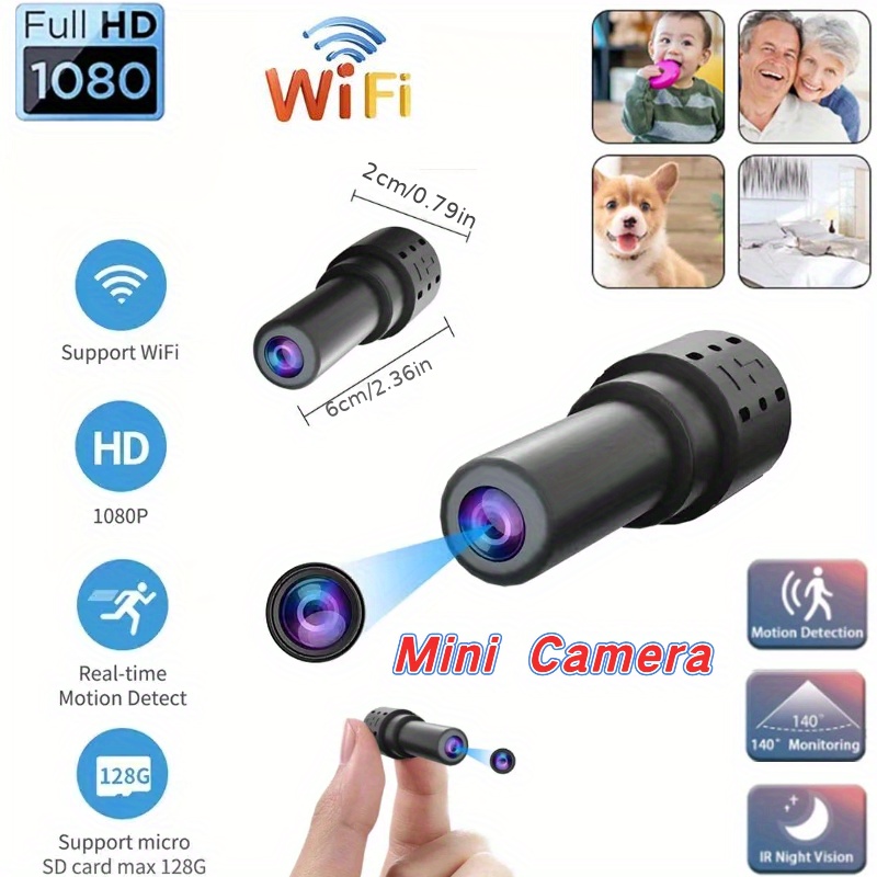 Mini Camera WiFi 1080P Surveillance Camera Night Vision Monitor Wide Angle Detect Cameras Home Indoor Security Video Recorder details 0