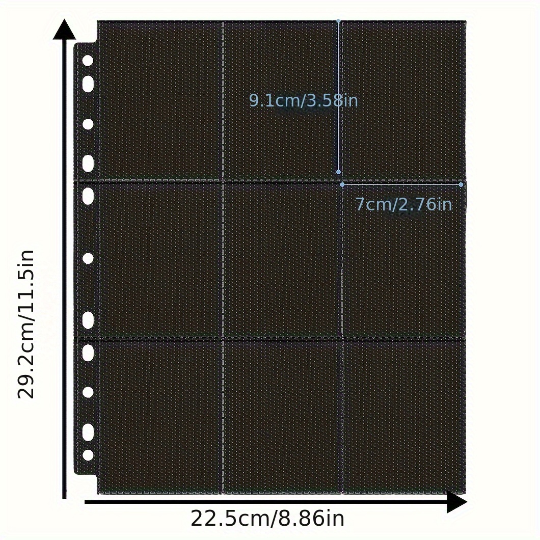 a pack 50 black pocket trading card sleeves 400 900 capacity - Temu Brazil