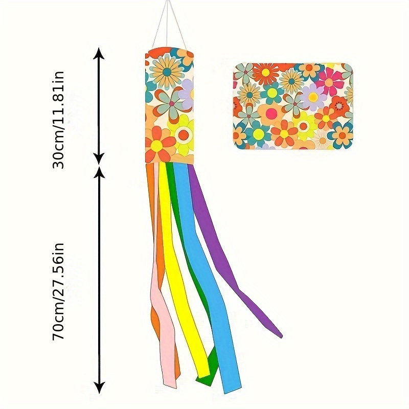 1pc Flag Polyester Spring Wind Socks New Printing Colorful Flags For Outdoor Windsock Flag For Outdoor