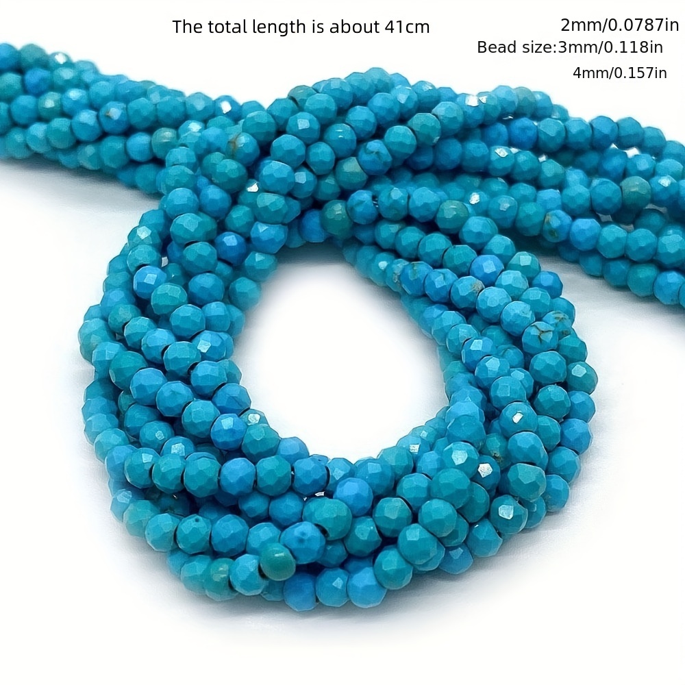 Turquoise Beads Colorful Diy Round Stone Beads Small Beads - Temu