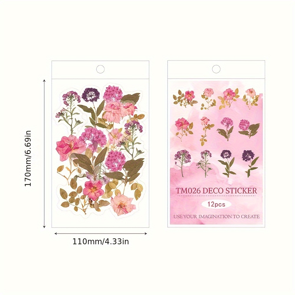 Flower Stickers For Scrapbooking Junk Journal Diary - Temu