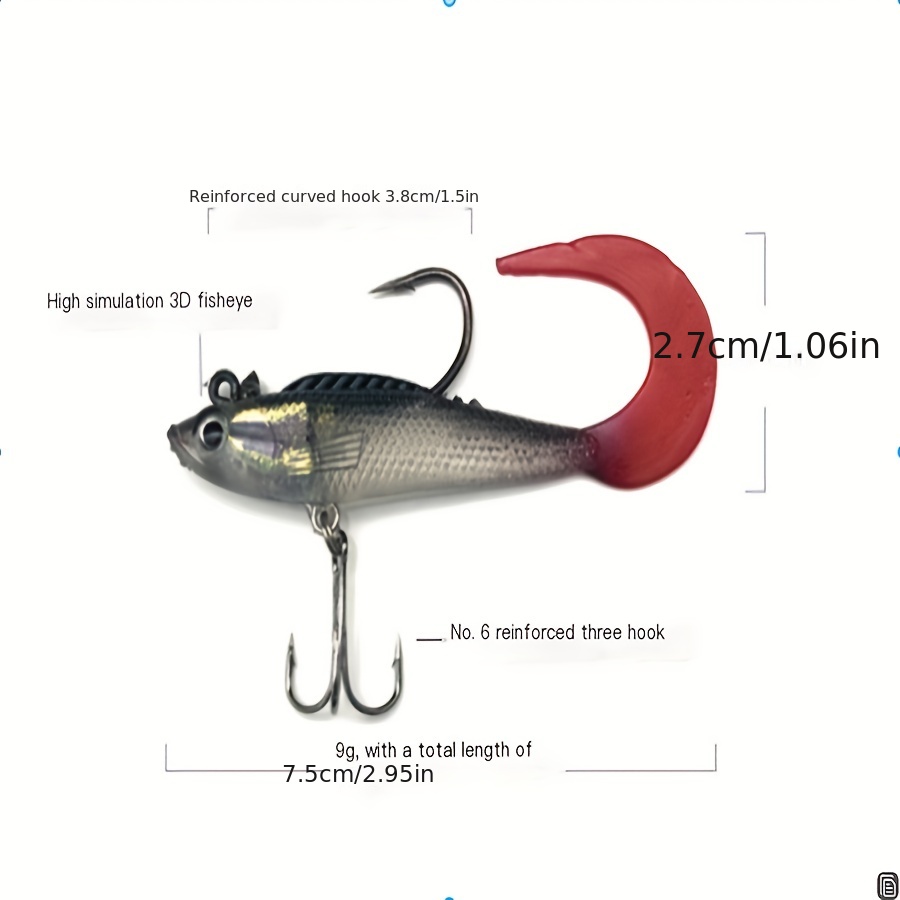 Soft Swimbait Fishing Lures Bass Artificial Bait Lifelike - Temu