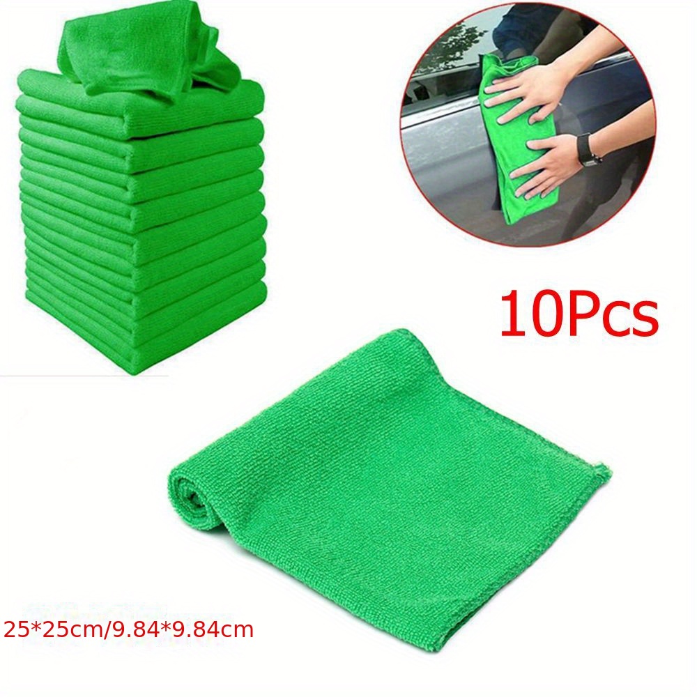 5pcs, Double-Layer Microfiber Car Cleaning Towels - Soft, Thick, And  Absorbent - Perfect For Drying And Washing Your Car