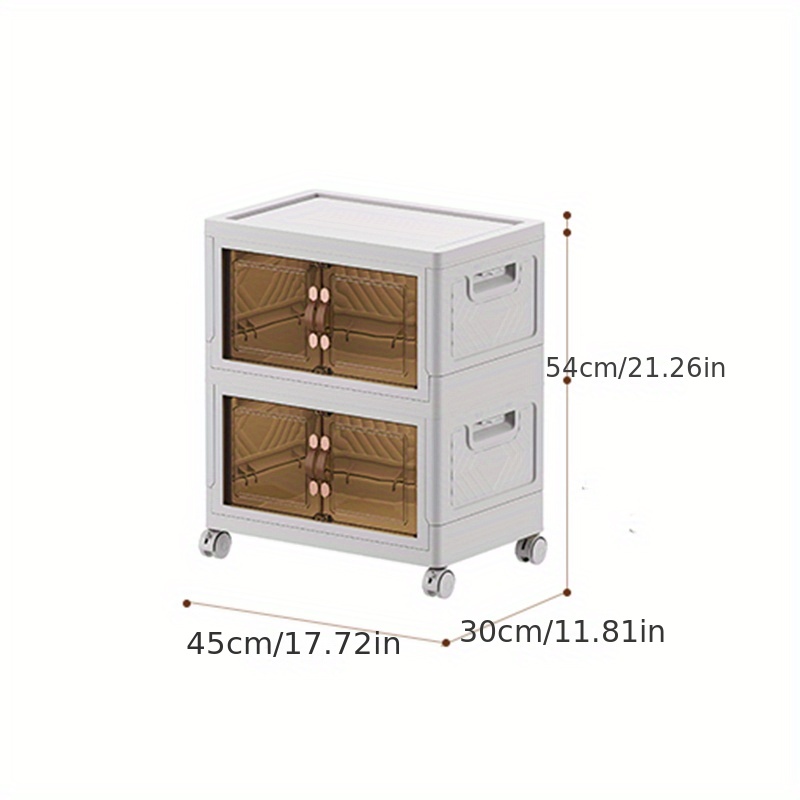 Drawer Type Storage Cabinet, Multi-layer Movable Snack Cabinet, Plastic  Storage Cabinet, Household Storage Organizer - Temu