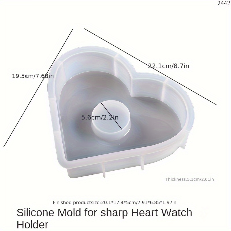 Geometric Heart Silicone Mold-heart Shaped Mold-love Heart Resin