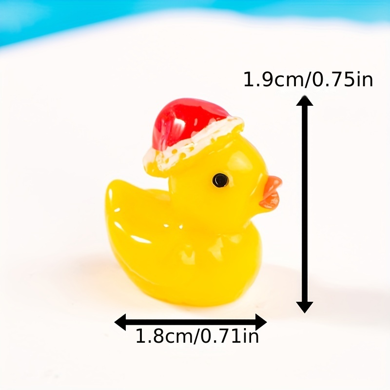 Miniature Christmas Duck Exquisite Mini Duck Figures Cute - Temu