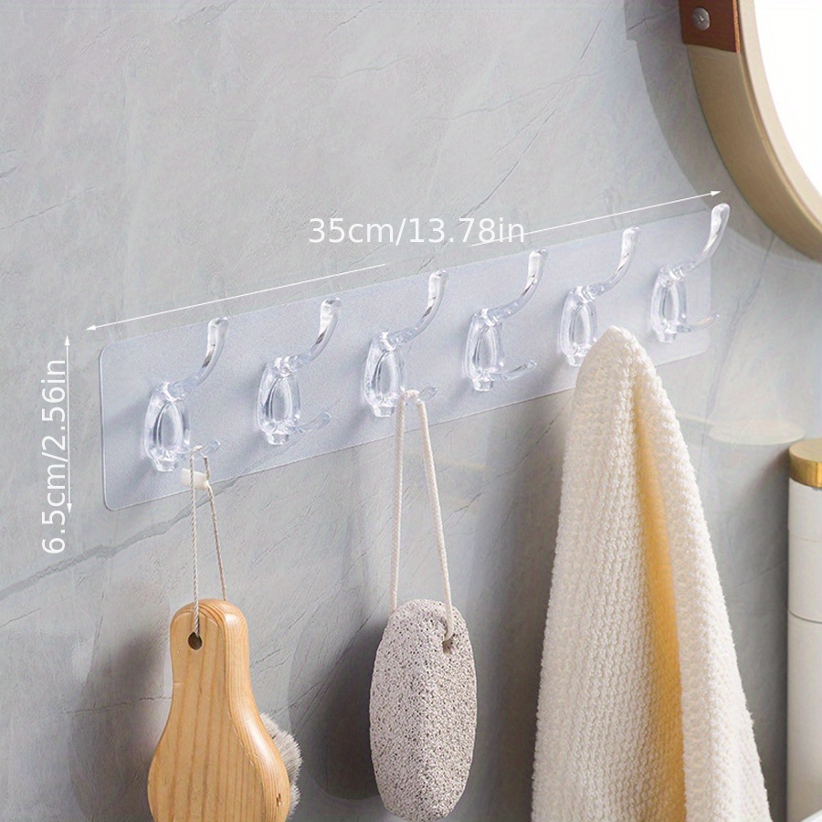 Self Adhesive Wall Hook Wall Mounted Coat Rack Hanging Coat - Temu