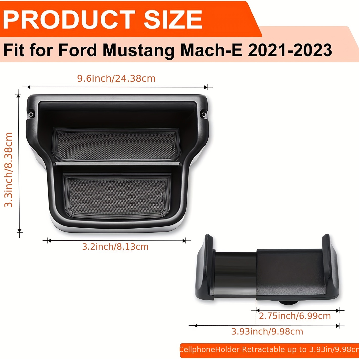 Ford Mustang Mach-E: Center Console Organizer, Middle Console