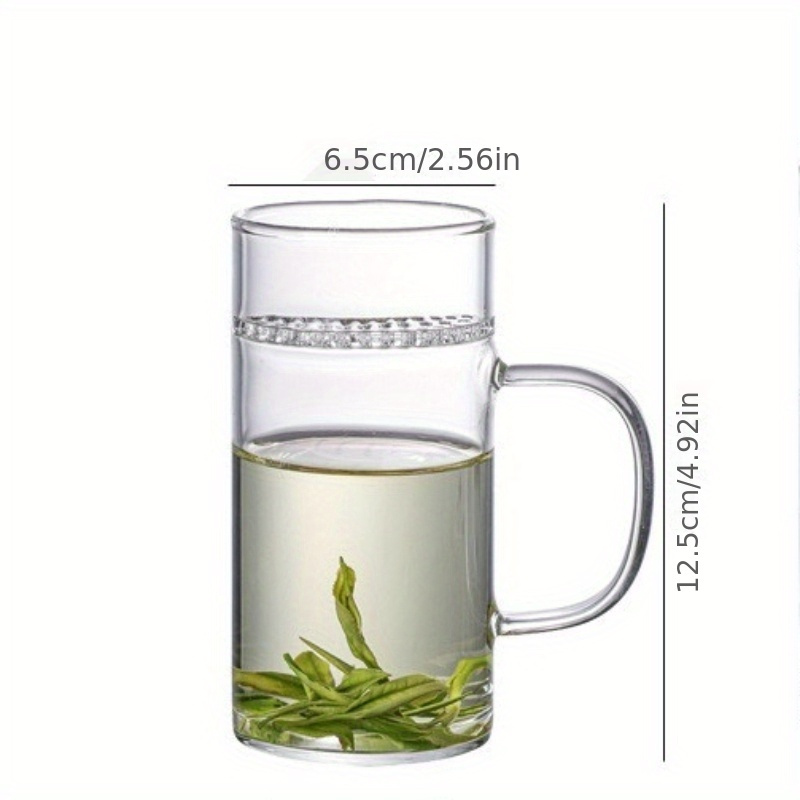 450MLgreen Tea Cup with Handle Thickened Heat-resistant Crescent