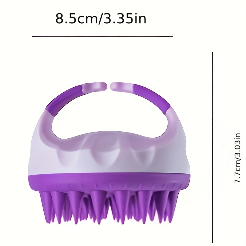 Silicone Scalp Massager Shampoo Brush Shower Cleansing Exfoliator