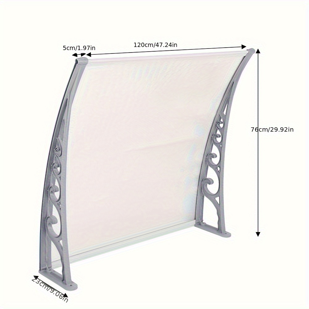 Clear Polycarbonate Roof Panel 120x80cm - Impact Resistant & , Roof Panel 120.0x80.0cm