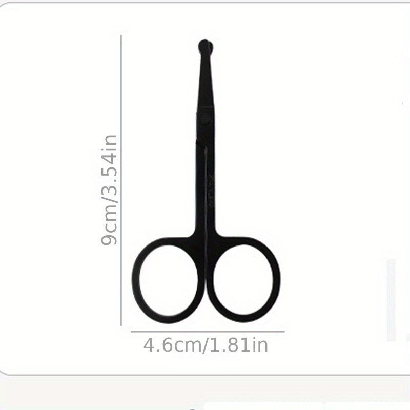 3 Pack Small Nose Scissors Facial Hair Scissors Mini Beauty Scissors  Stainless Steel Trimming Pointed Scissor for Grooming Eyebrows, Nose,  Mustache