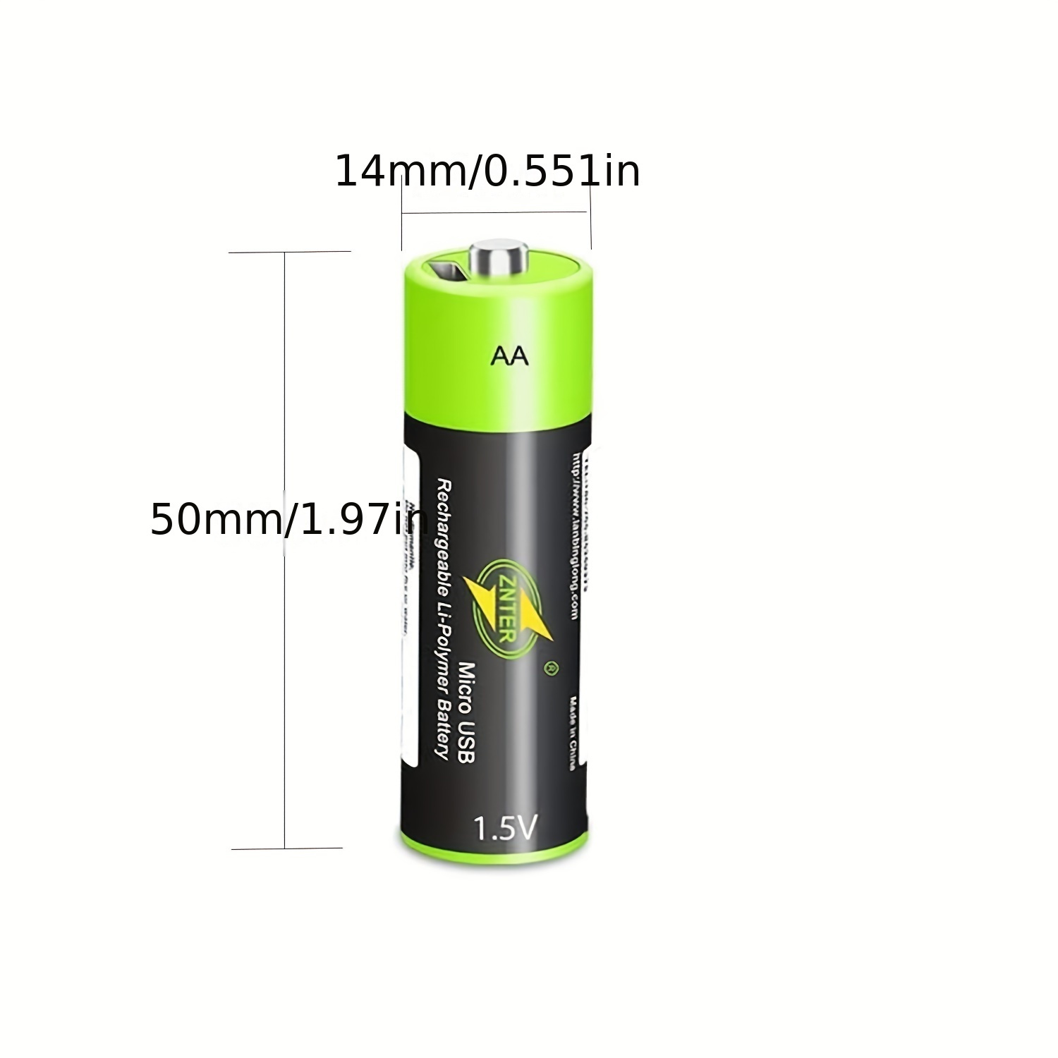 Usb Aaa Lithium Ion Rechargeable Battery High Capacity 1.5v - Temu